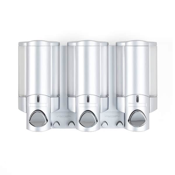 AVIVA Shower Dispenser 3 Chamber - Satin Silver