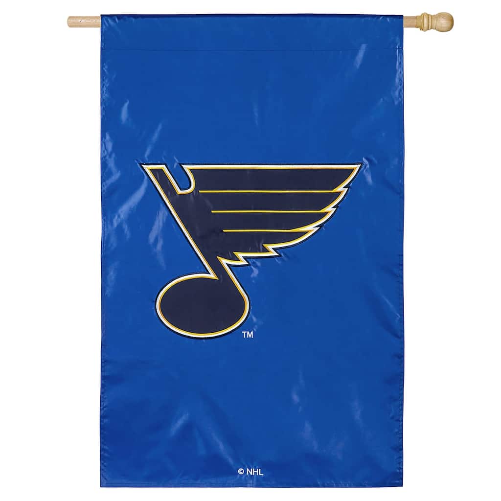 Applique Flag, House Size, St Louis Blues