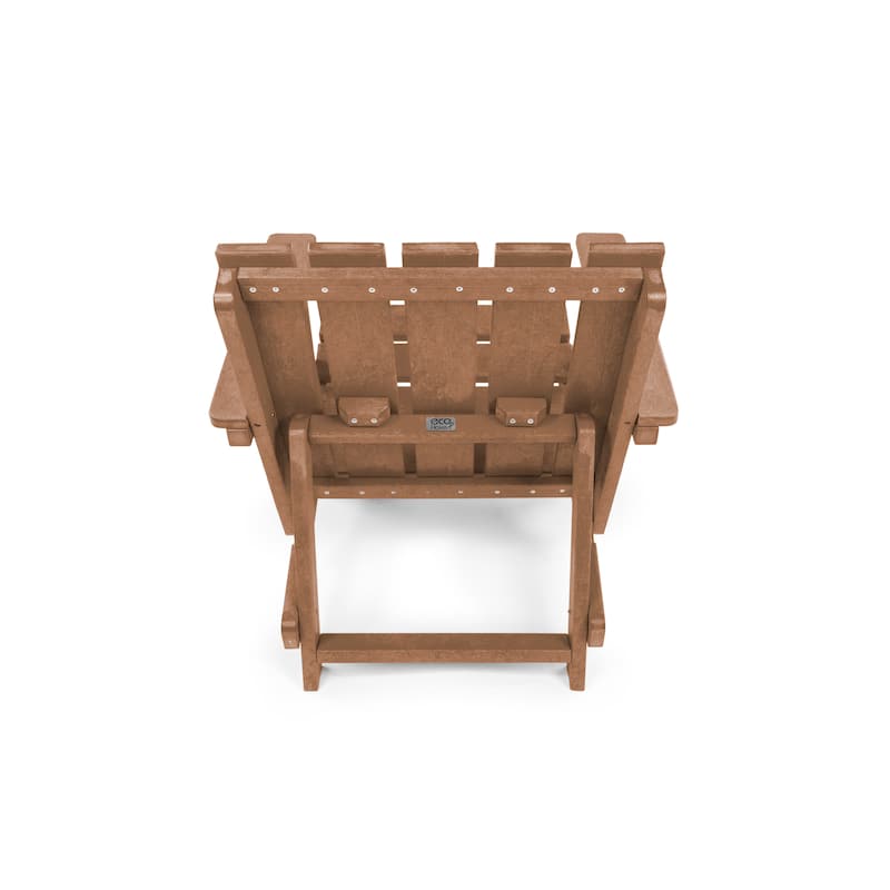 Amalfi Fully Assembled All-Weather HDPE Outdoor Folding Modern Adirondack Chair