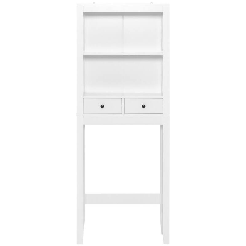 Costway Over the Toilet Storage Rack Bathroom Space Saver with 2 Open - 23.5'' x 8'' x 65'' (L X W X H)