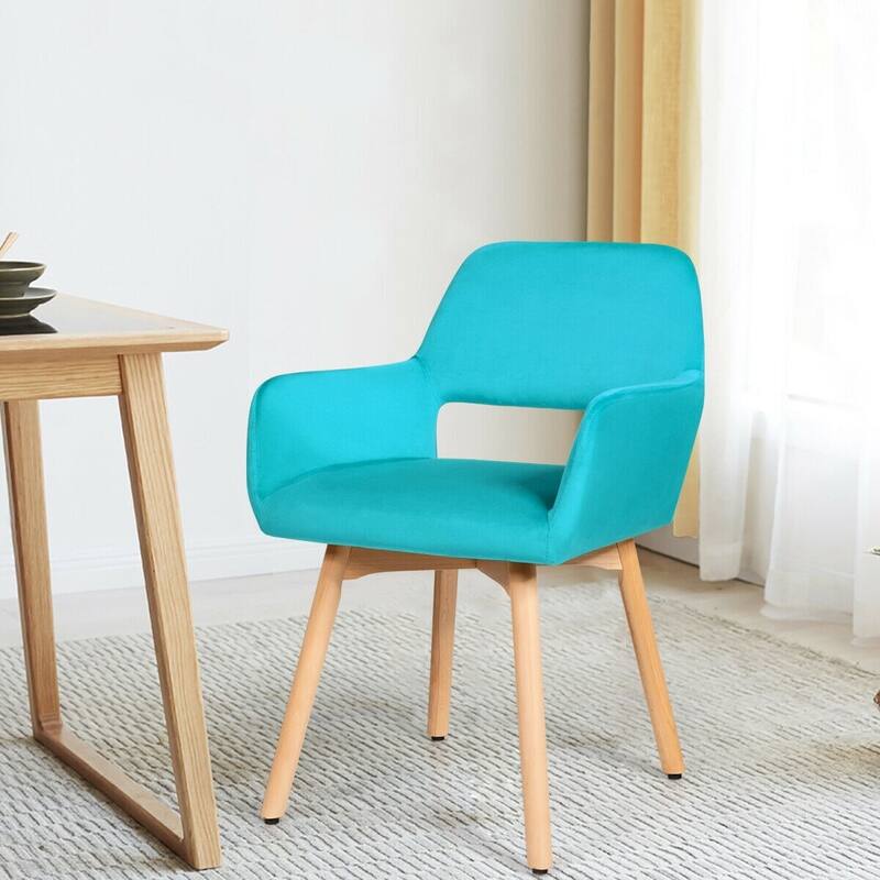Set of 2 Modern Accent Armchairs - 21.5” x 23” x 29.5” (L x W x H)