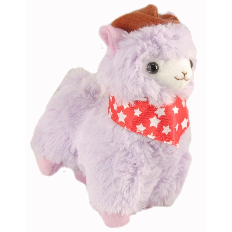purple stuffed llama