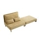 preview thumbnail 32 of 33, Chenille Upholstered 3-in-1 Convertible Sleeper Foldable Sofa Bed Recliner Chair with 3 Pillows