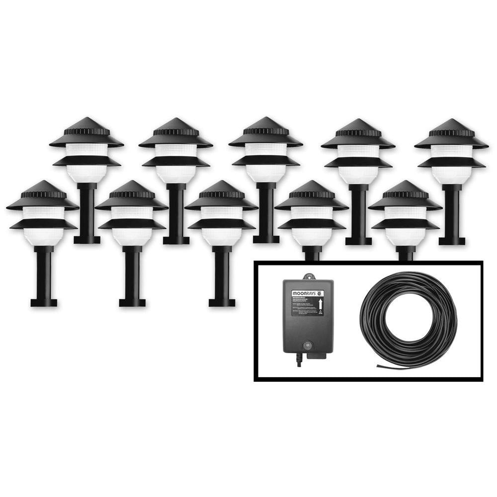 Moonrays 95534 Low Voltage 2 Tier Path Light Kit W Controller Moonrays 95534 Low Voltage 2 Tier Path