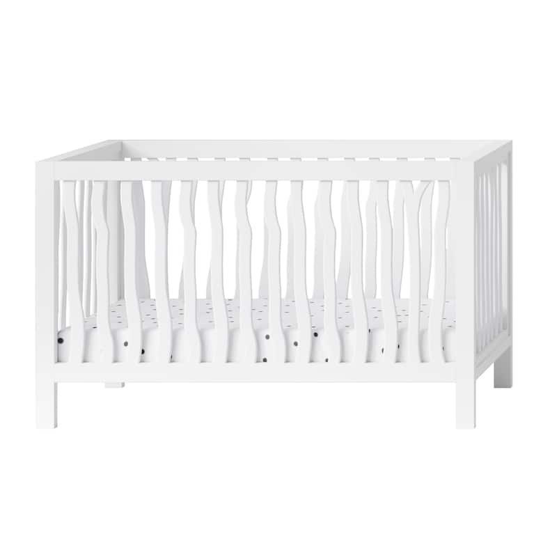 Milk Street Branch Convertible Crib - White