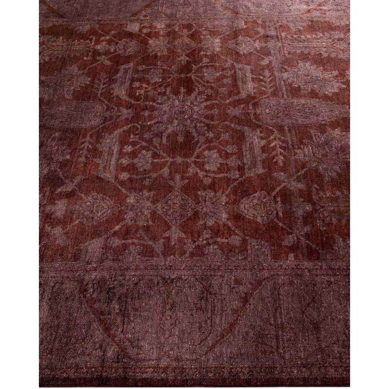Vibrance, One-of-a-Kind Hand-Knotted Area Rug - Brown, 6' 3" x 9' 2" - 6' 3" x 9' 2"