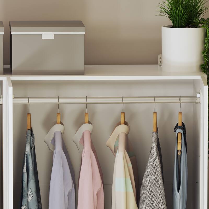 Chic Modular Closet System Wardrobe Units Armoires Home Organization