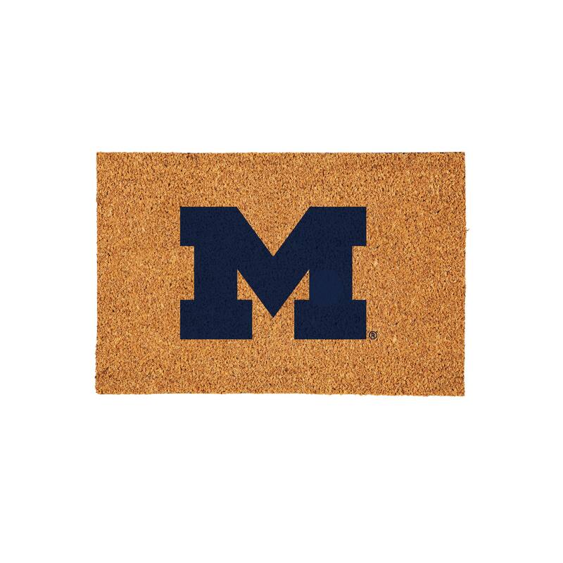 University Of Michigan Full Color Indoor/Outdoor Coir Mat