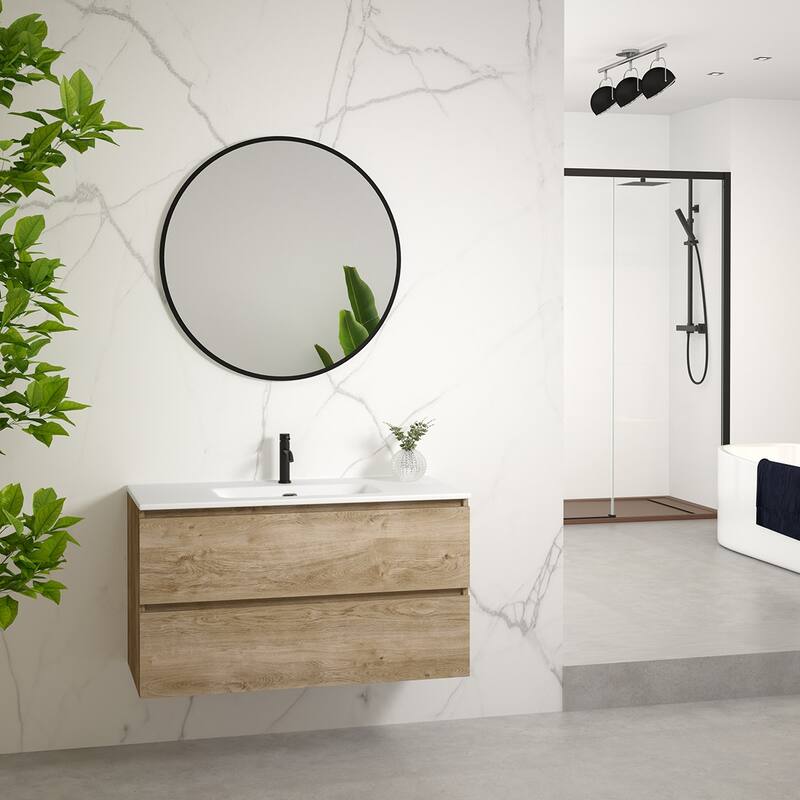 WS Bath Collections Flora C100 Flora 40" Wall Mounted Single Basin