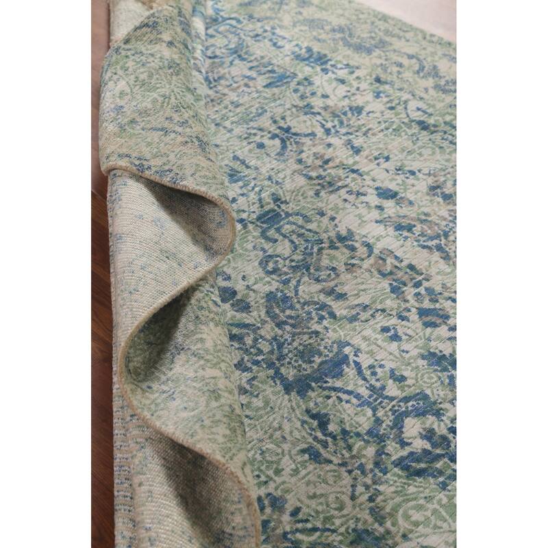 Modern / Abstract Area Rug Hand-Knotted Wool Carpet - 5'6"x 7'9"