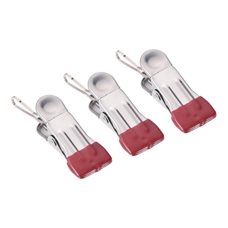Uxcell Laundry Clips with Buckle, Stainless Steel Hanging Hooks