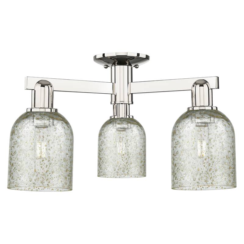 Innovations Lighting Endless Possibilities Arcadia - Caledonia - 3 Light 23" Semi-Flush Mount - Polished Nickel