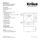 preview thumbnail 150 of 158, KRAUS Standart PRO Undermount Single Bowl Stainless Steel Kitchen Sink