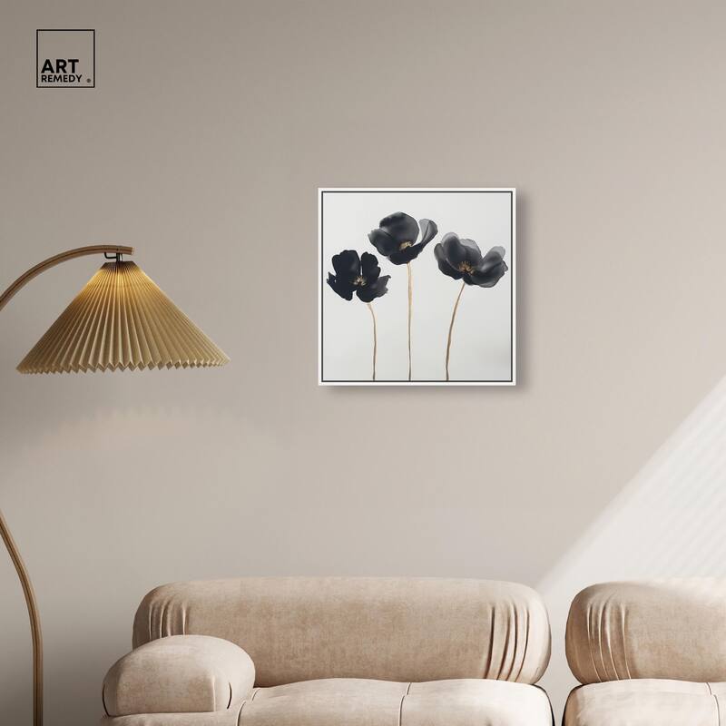 Nocturnal Flowers II Canvas by Art Remedy