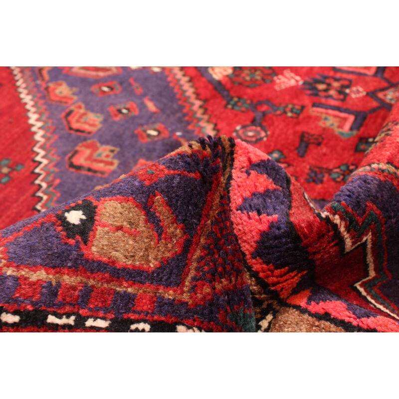 ECARPETGALLERY Hand-knotted Andelz Red Wool Rug - 4'10 x 7'1