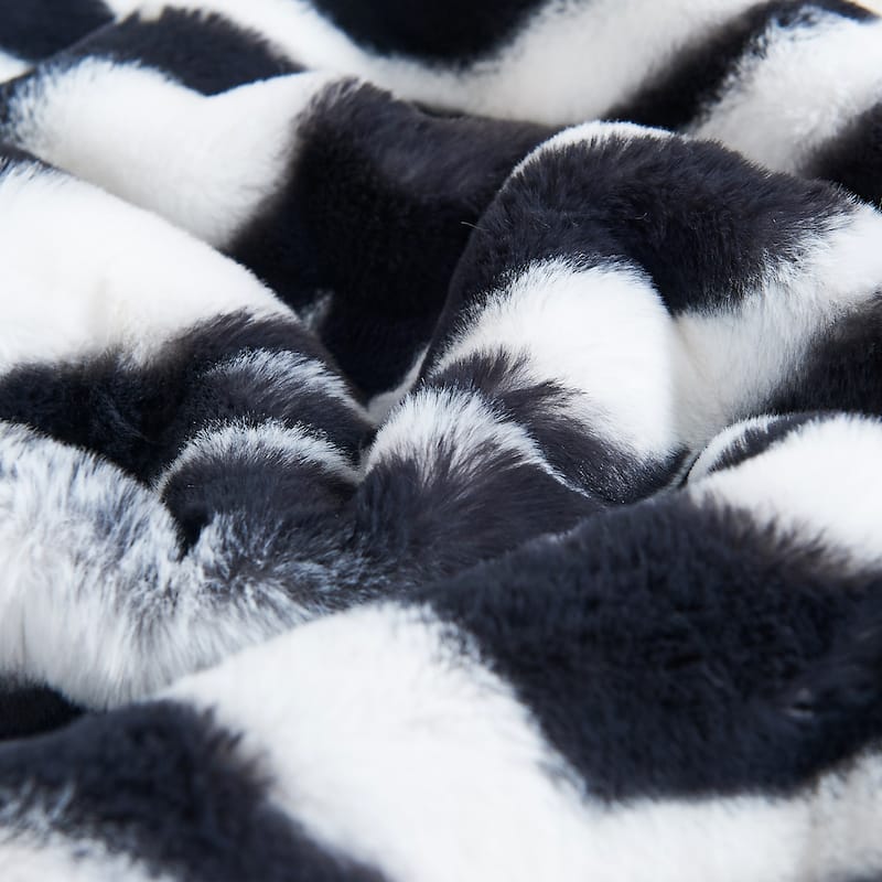 FauxFur Animal Pattern Reading Pillow Cover(Cover ONLY, NO INSERT)