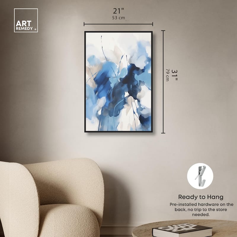 Fleur Bleue I Canvas by Art Remedy