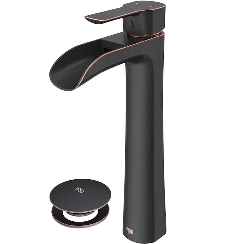 VIGO Niko 11" H Single Handle Single Hole Bathroom Vessel Faucet