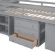 preview thumbnail 12 of 49, Twin Loft Bed with Desk, Drawers & Storage Stairs