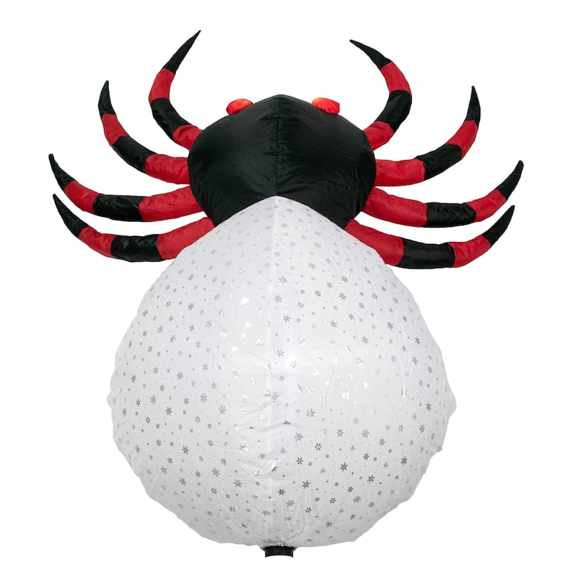 4ft Lighted Inflatable Chill and Thrill Spider Outdoor Halloween Decoration