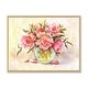 preview thumbnail 3 of 6, Designart "Bouquet Of Pink Vintage House Flowers" Traditional Framed Canvas Wall Decor