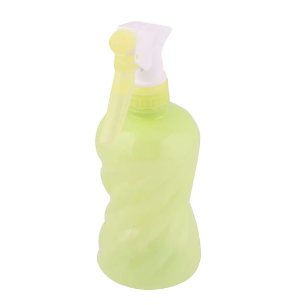 Garden Plastic Plant Flower Water Trigger Spray Bottle Green Yellow 400ml