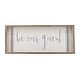 preview thumbnail 1 of 2, Be Our Guest Wood Framed Wall Sign, Farmhouse Rustic Hanging Decor