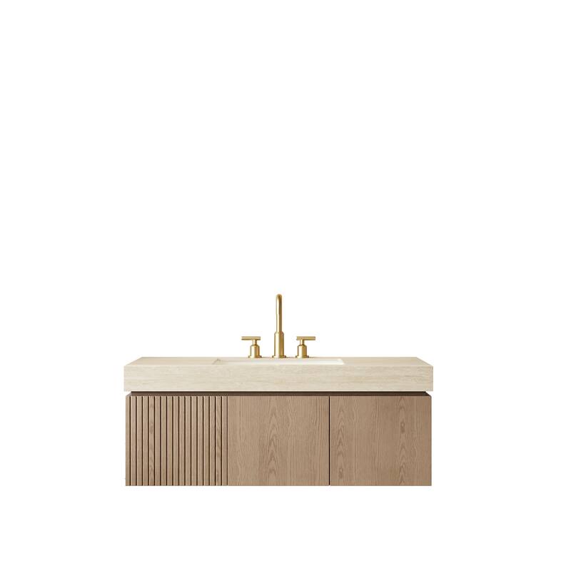 Mondern Floating Bathroom Vanity with 3 Pre-drilled Faucet Holes