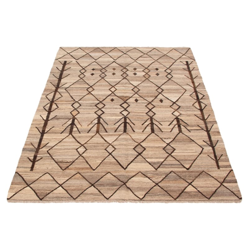 Sivas Taupe Kilim 5'10" x 8'1" - 5'10 x 8'1