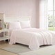 preview thumbnail 100 of 116, Laura Ashley Soft & Breathable Cotton Percale Deep-Pocket Sheet Set King - Floral Toile Pink