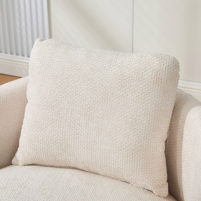 30"W Modern Upholstered Armchair,Accent Chair with a Pillow