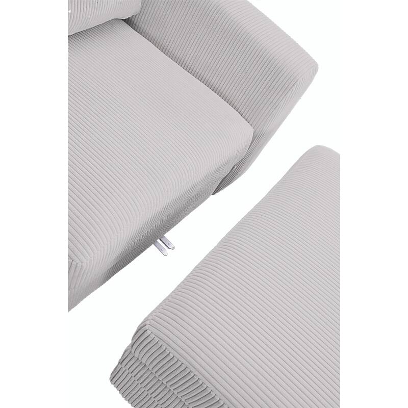10PCS Corduroy Flexible Combination Sectional Sofa Couch
