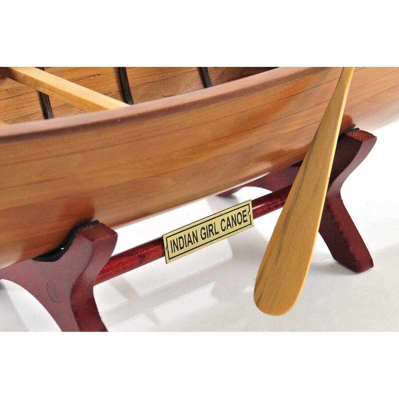 5" x 24" x 7" Indian Girl Canoe