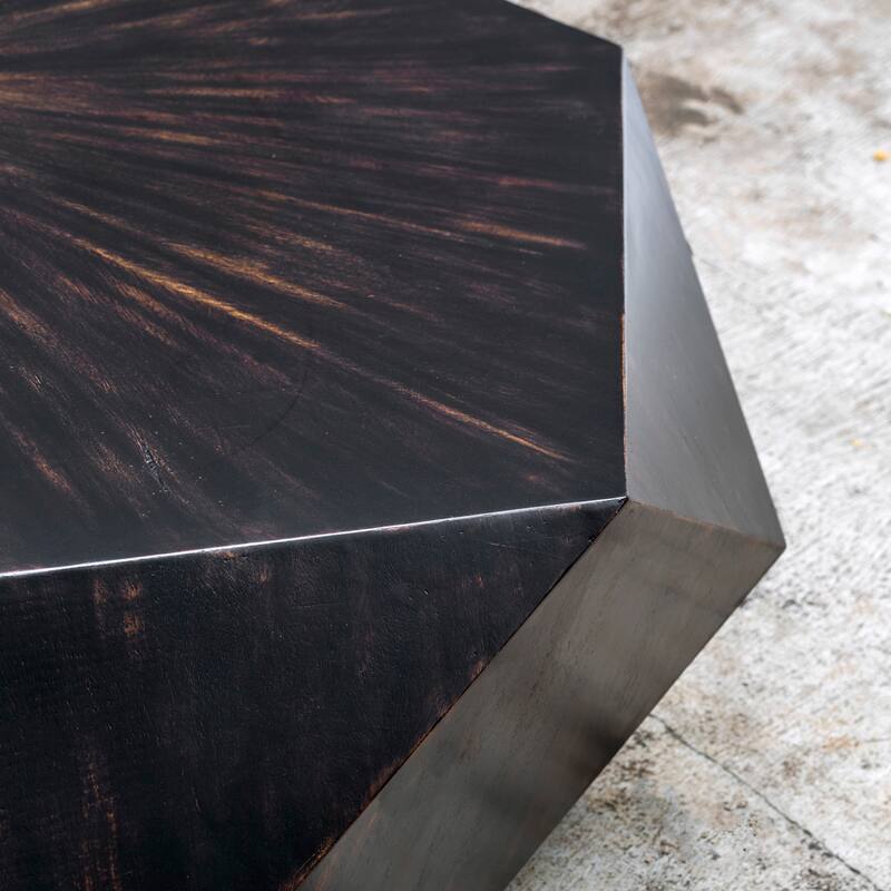 Uttermost Volker 50" Wide Modern Statement Geometric Block Cocktail