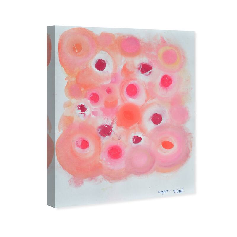 Wynwood Studio Canvas Abstract Corallo Pink and Modern & Contemporary Wall Art Canvas Print