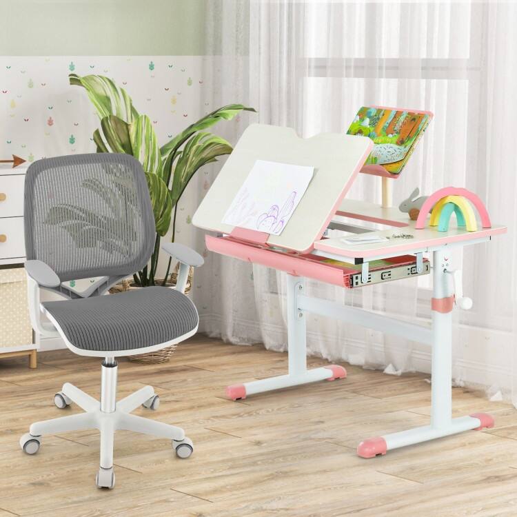 Swivel Mesh Children Computer Chair with Adjustable Height - 22.5" x 22.5" x 31.5"