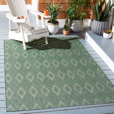SAFAVIEH Courtyard Briony Indoor/ Outdoor Waterproof Backyard Patio Rug