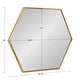 preview thumbnail 26 of 54, Kate and Laurel McNeer Glam Hexagon Framed Wall Mirror