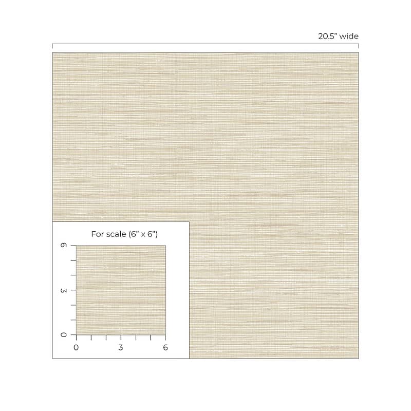 Seabrook Designs Mei Stringcloth Unpasted Wallpaper