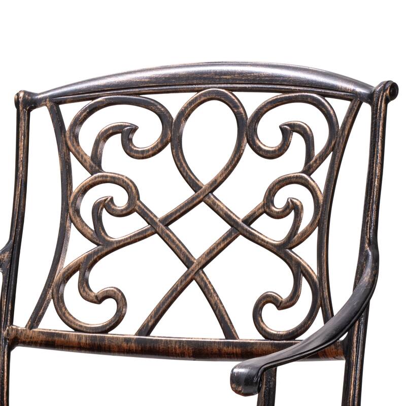 VredHom Outdoor Swivel Bar Stool with Sunbrella Cushion