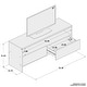 preview thumbnail 6 of 4, Boahaus Phoenix TV Stand, TV's up to 55", 02 Drawers, 01 Open Shelf - 54 inches in width