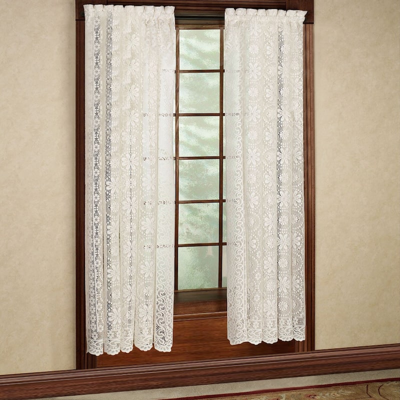 Sweet Home Collection Lace Jacquard Window Curtain Single Panel