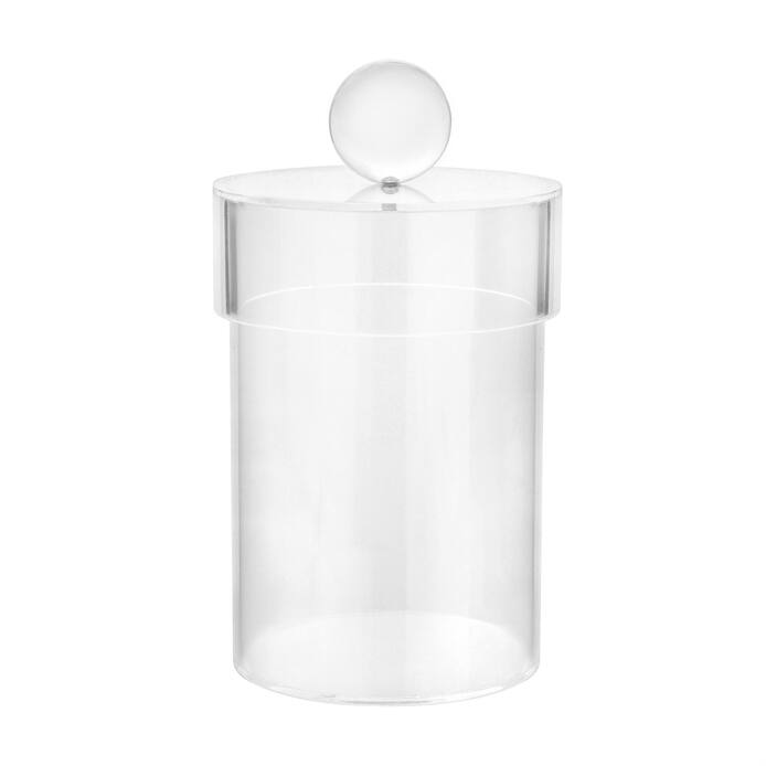 Acrylic Canister with Clear Ball Knob (3 sizes)