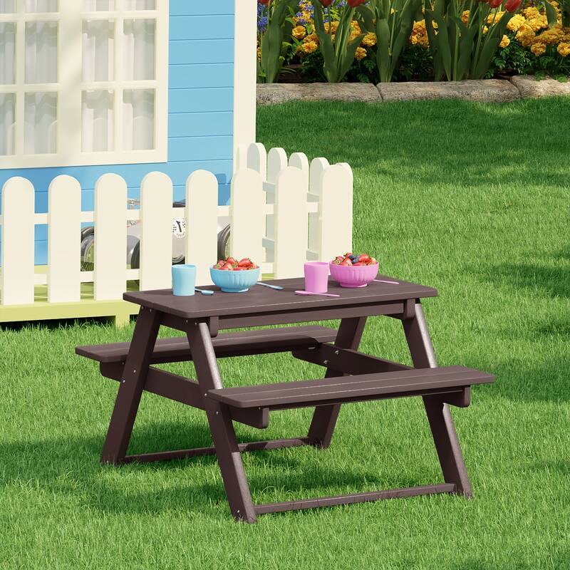 Laguna Kids Outdoor Poly Picnic Table
