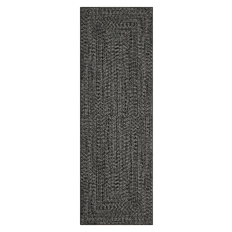 Modern Braided Print Rug Washable Area Rugs for Living Room Bedroom