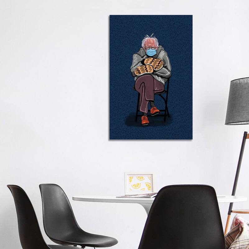 iCanvas "Bernie Sanders" by Domonique Brown Canvas Print - 40x26x1.5
