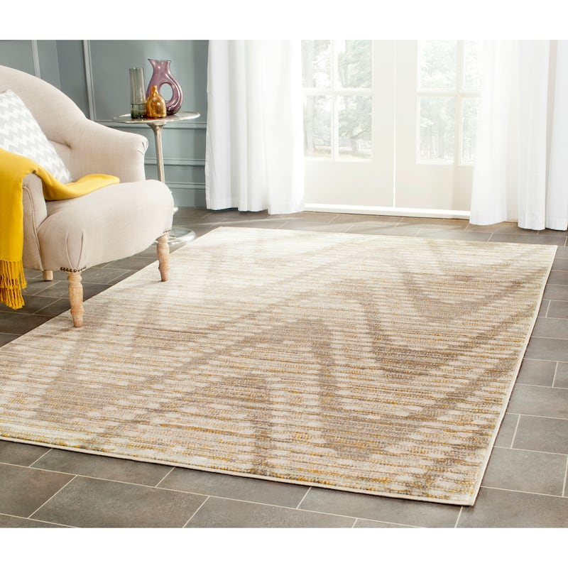 SAFAVIEH Porcello Epraxia Modern Rug - 5'2" x 7'6" - Grey/Dark Grey