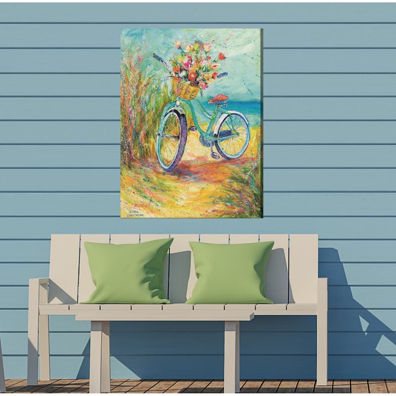 Blossom Bike All Weather Outdoor Wall Décor