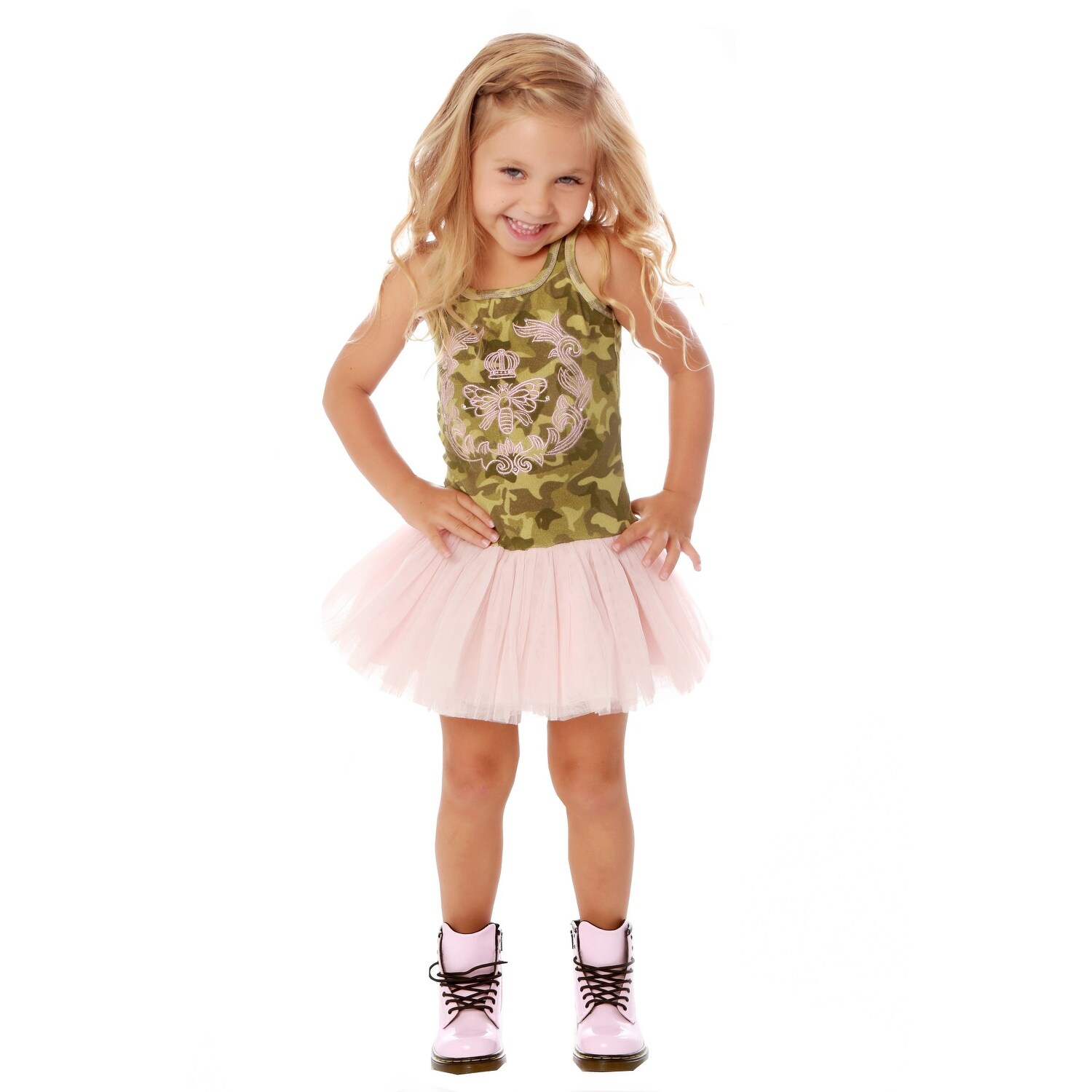 camo dress for little girl