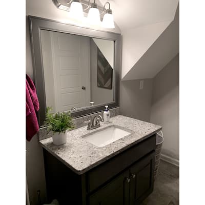 Frame My Mirror Dark Grey Framed Wall Mirror, Porter